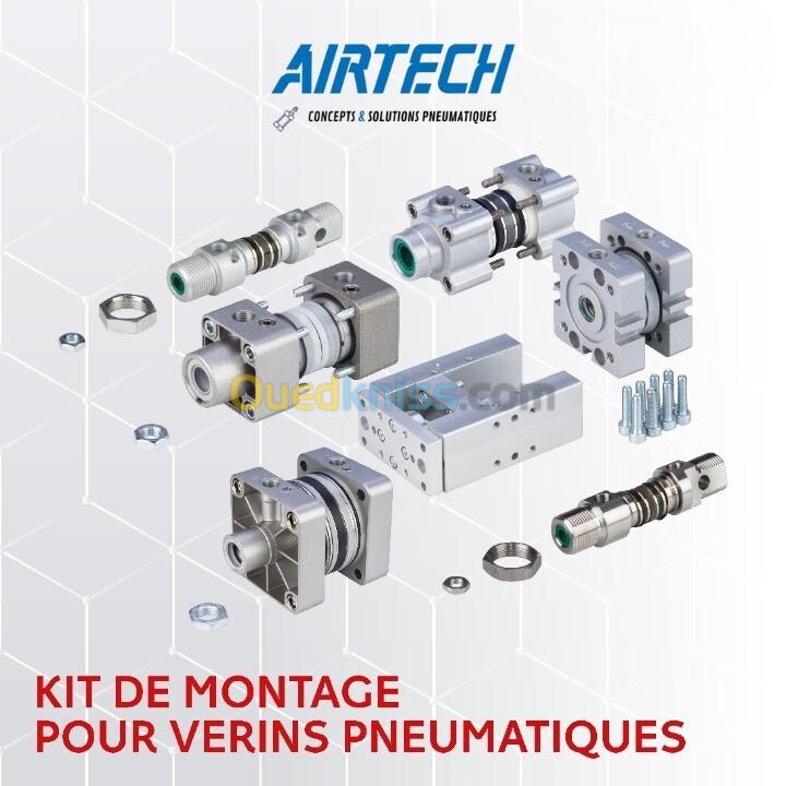 VERIN -VERIN PNEUMATIQUE - PNEUMATIQUE INDUSTRIELLE - VERIN GUIDAGE - POCHETE JOINT - VERIN COMPACT