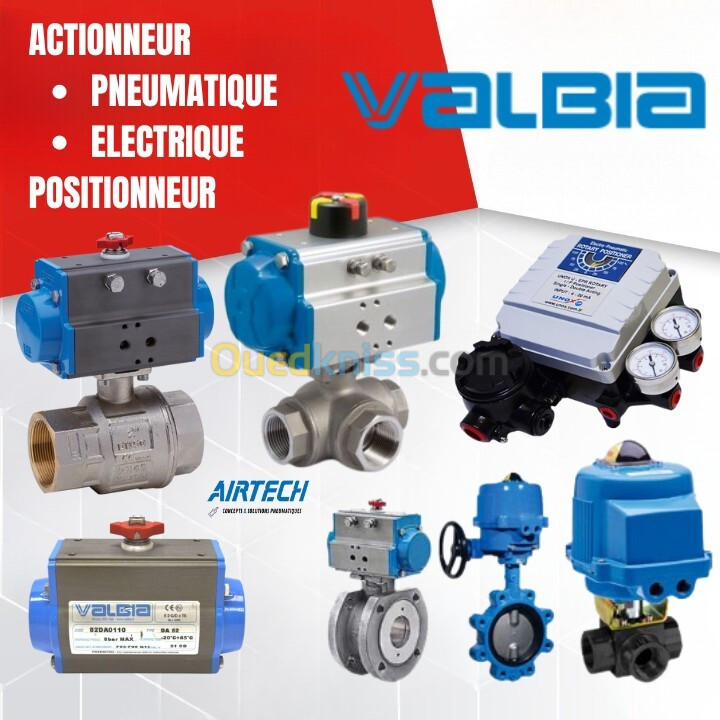 Actionneur pneumatique - ACTIONNEUR ELECTRIQUE - POSITIONNEUR - ACTIONNEURS ROTATIFS valbia festo 