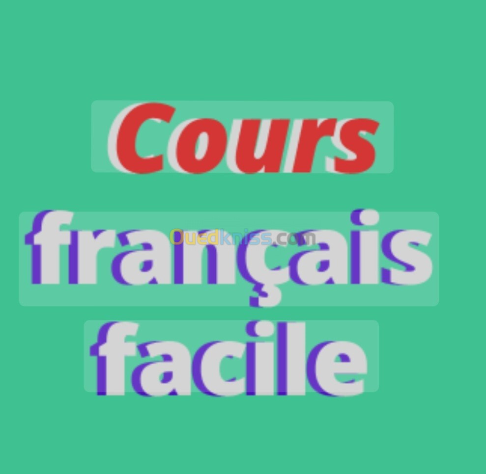 Cours de français à domicile 