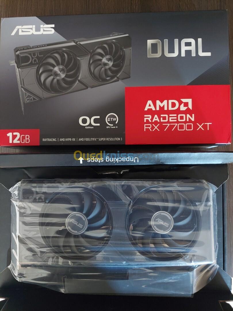 Asus dual Rx 7700xt 12gb oc neuf