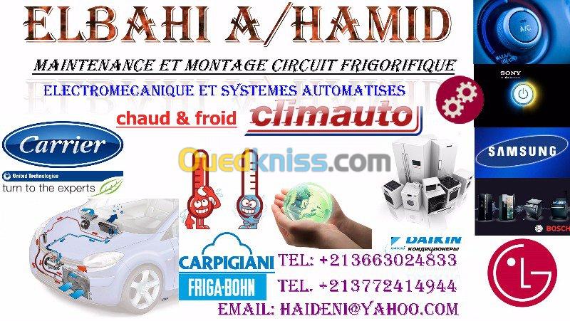 maintenance chaud froid electricite