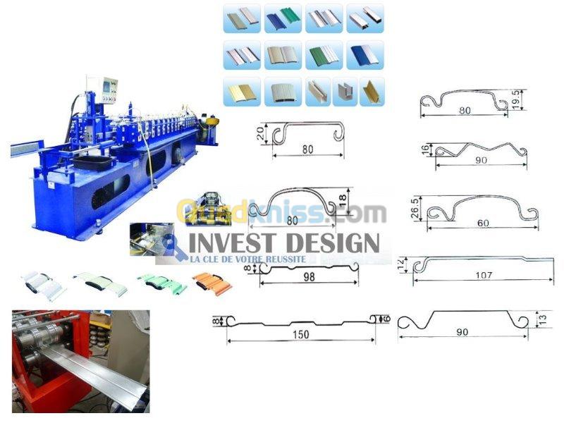 Machine pour application de tôle galvanisée