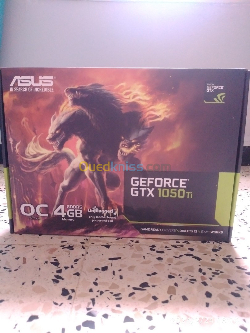 Carte Graphique asus GTX 1050 TI