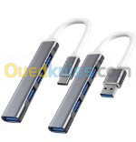 HUB USB C 3.0 Type C 3.1 à 4 ports Multi Splitter adaptateur OTG