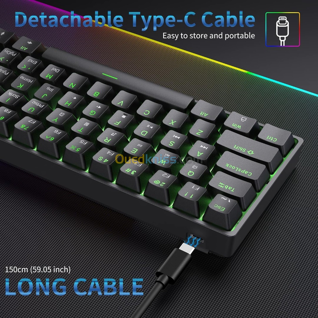 DIERYA DK61SE 60% clavier de jeu mécanique