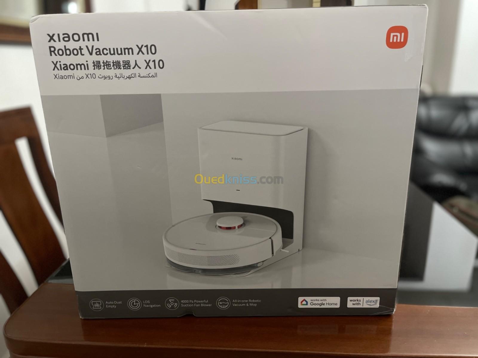 XIAOMI Robot ASPIRATEUR LAVEUR AVEC STATION DE VIDANGE X10 180MIN /4000PA