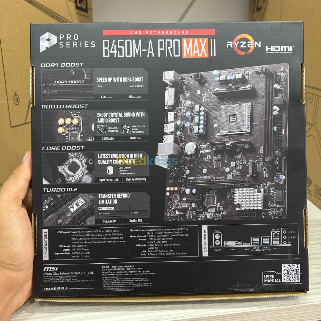 CARTE MERE MSI B450 A PRO MAX 2