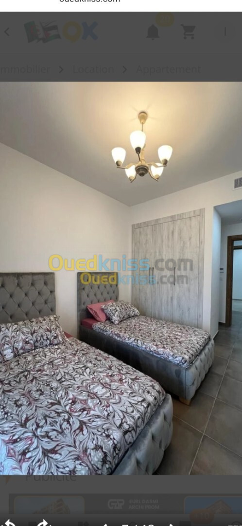 Location Appartement F4 Alger Ouled fayet