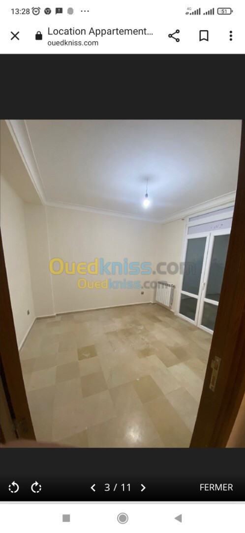 Location Appartement F3 Alger Ouled fayet