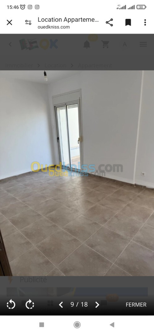 Location Appartement F4 Alger Ouled fayet