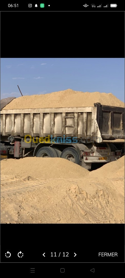 Sable jaune bousaada et sable oued Souf