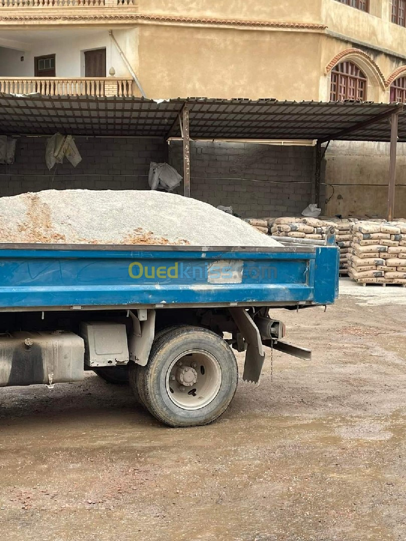 Transport routier de matériaux de construction