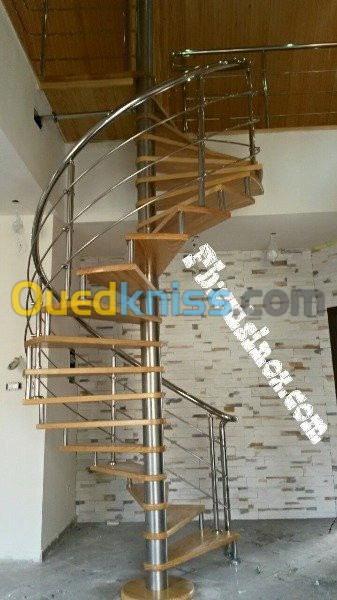 Rampe d'escalier en inox