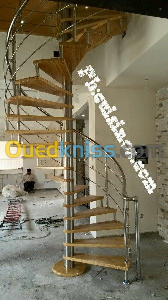 Rampe d'escalier en inox