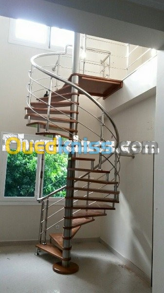 Rampe d'escalier en inox