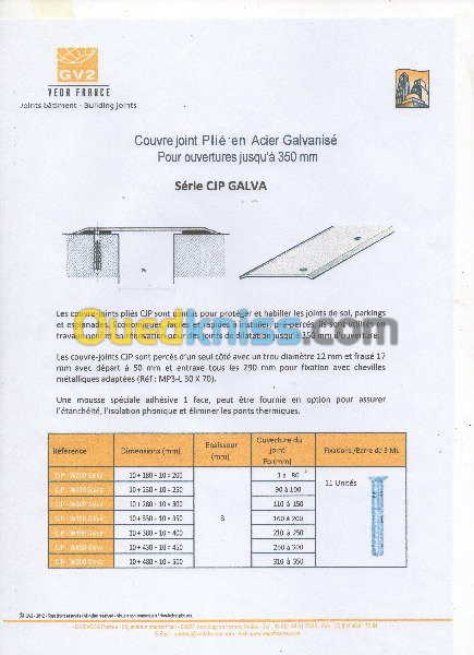 couvre joint Algérie