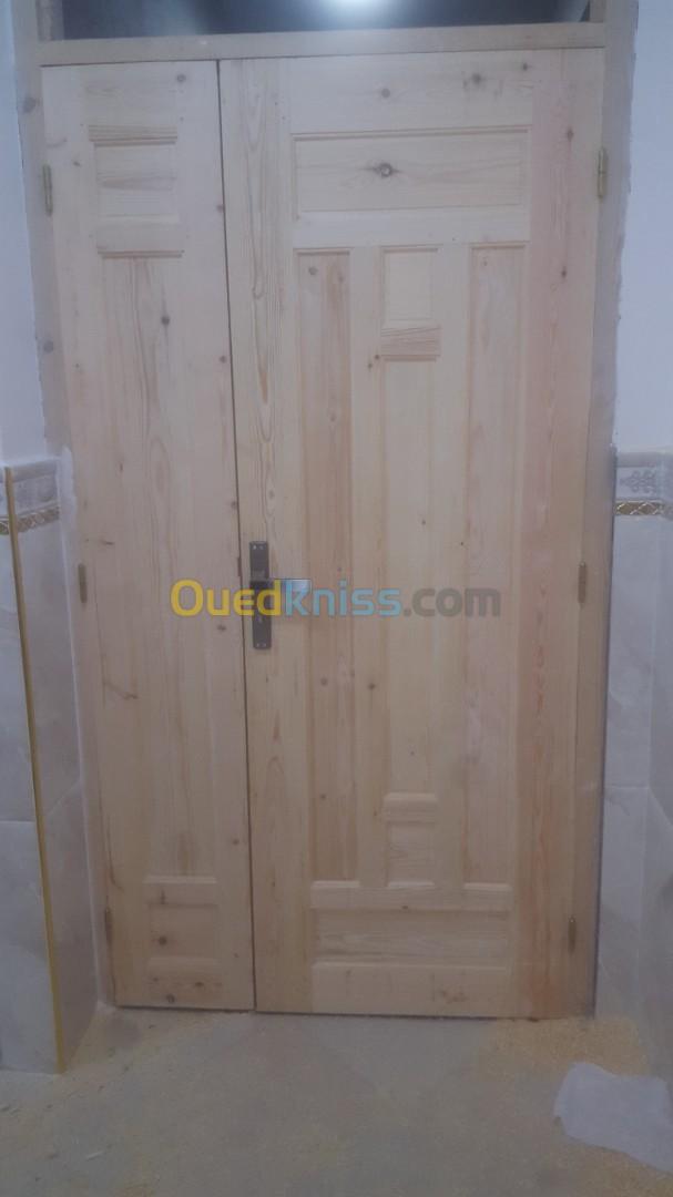 Montage porte en bois