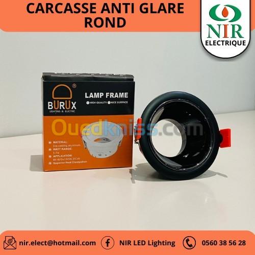 Carcasses spot rond anti glare 