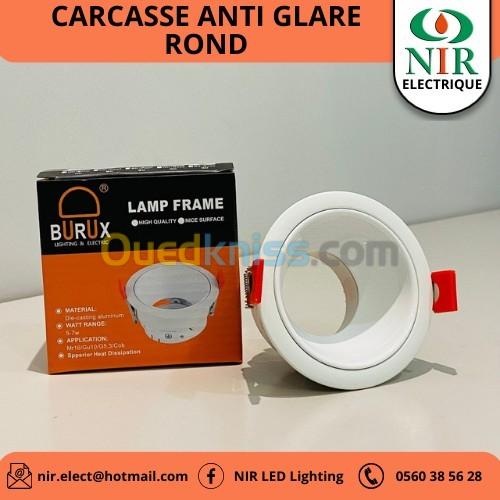 Carcasses spot rond anti glare 