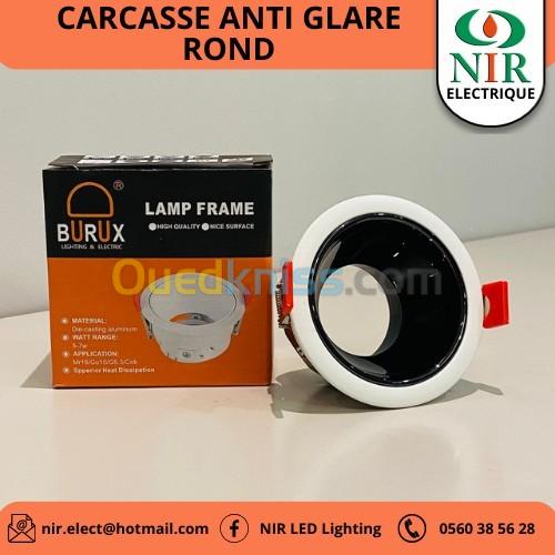 Carcasses spot rond anti glare 