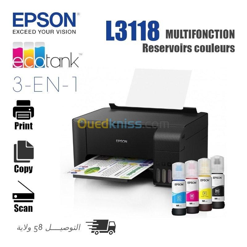 imprimante Multifonction EPSON L3118 EcoTank couleurs  (PRIX CHOC)