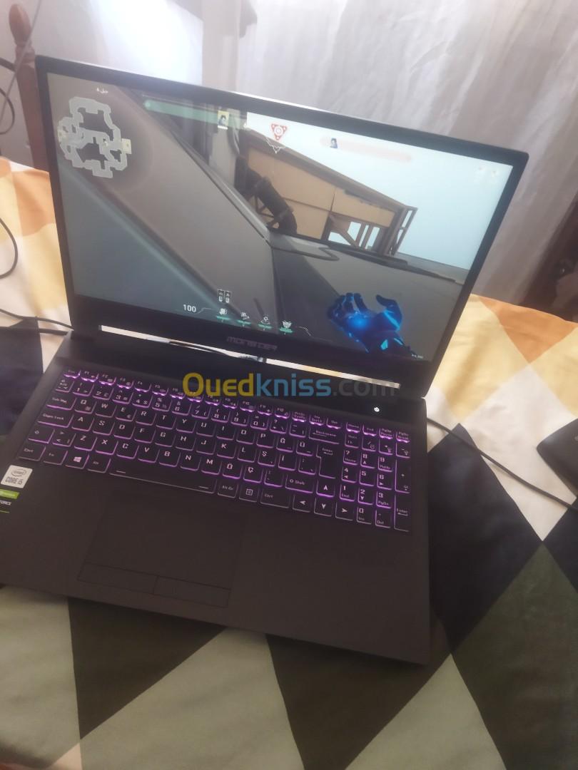 laptop monster gaming over power a bon prix