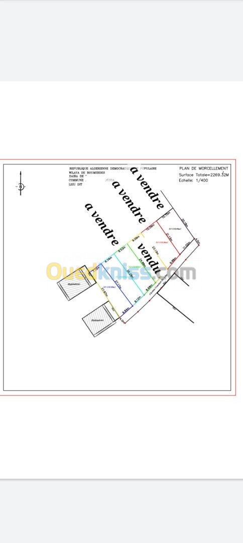 Vente Terrain Boumerdès Ouled moussa