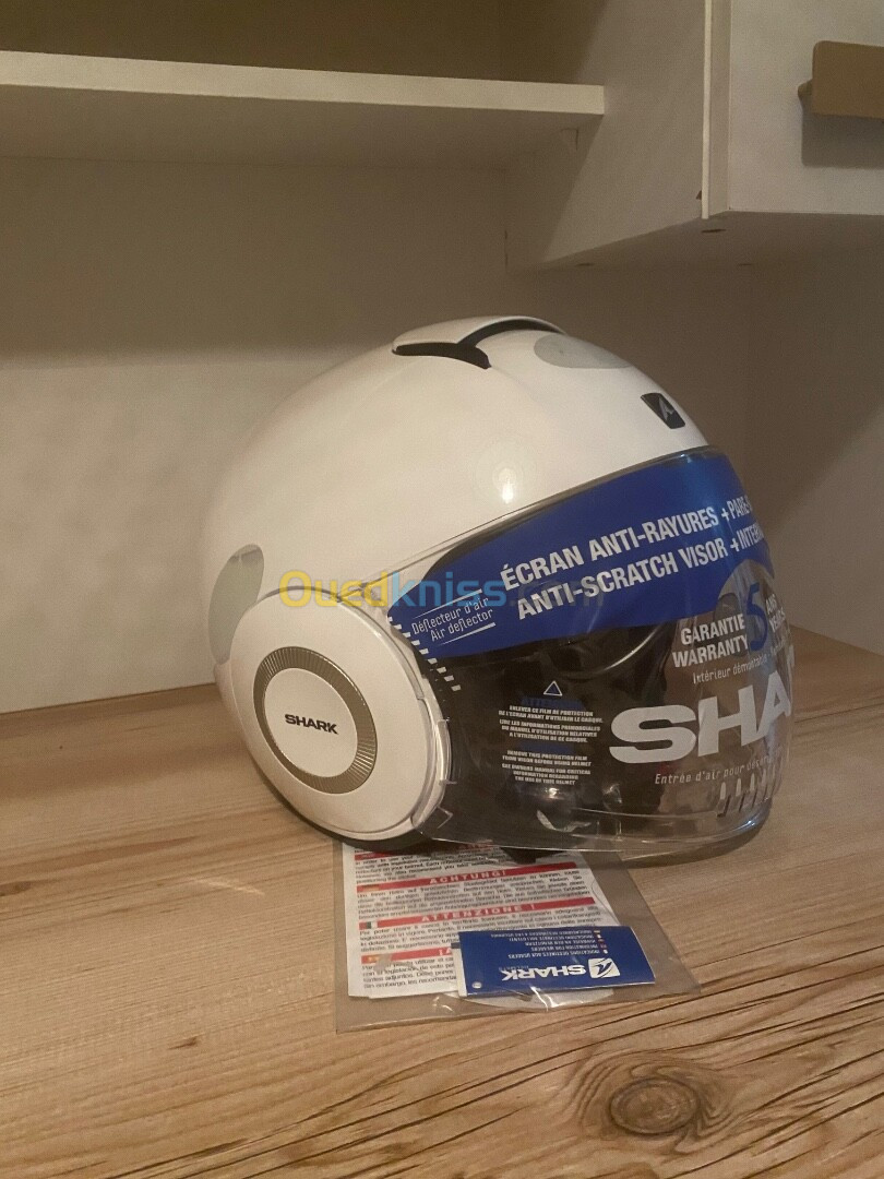 Casque SHARK NANO JET WHITE-BLANC taille L