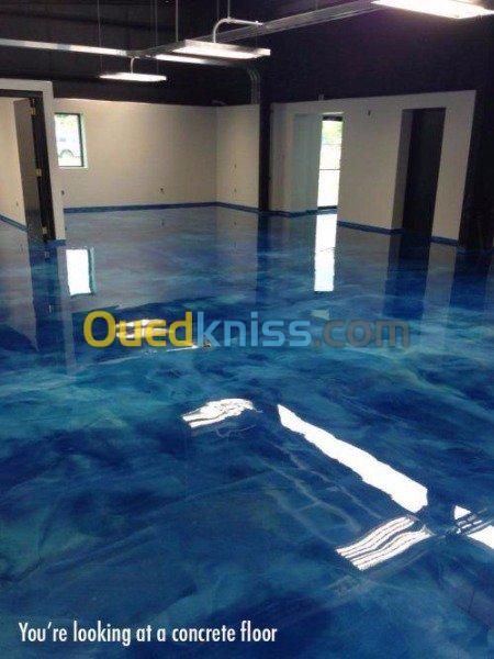 Revêtement de sol en Epoxy floors 3D