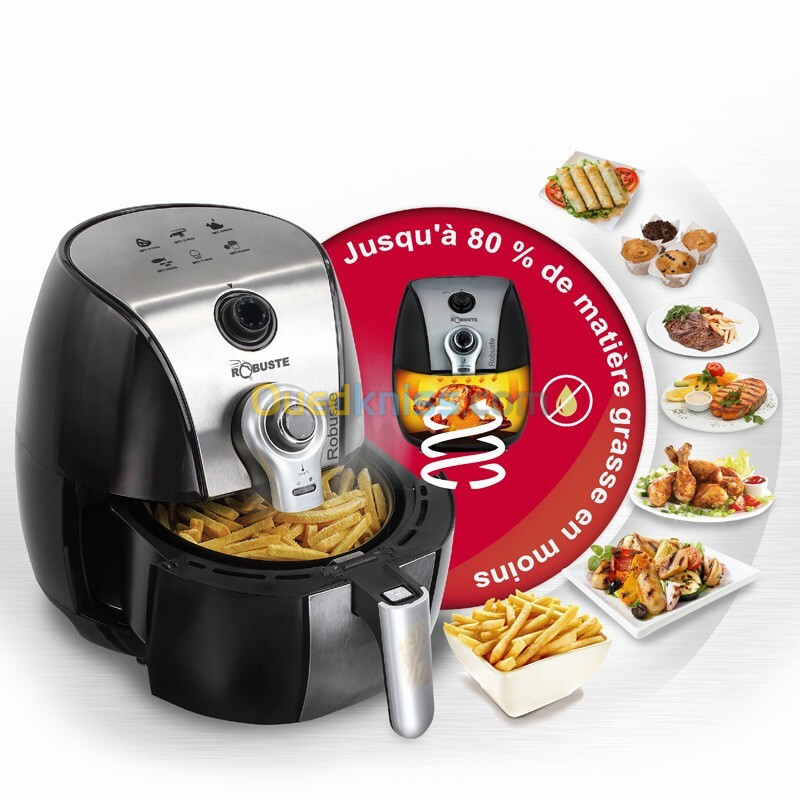 Robuste Friteuse Électrique Sans Huile - Air Fryer - 3.2 Litres - 1500