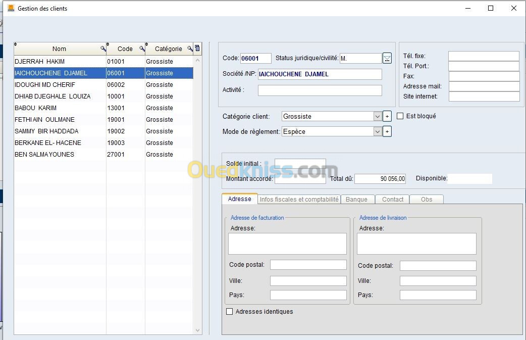 Logiciel de gestion de production