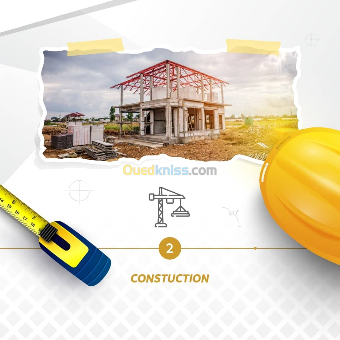 Construction de maison (étude, construction ,finition interieur et aménagement des espaces extérieur