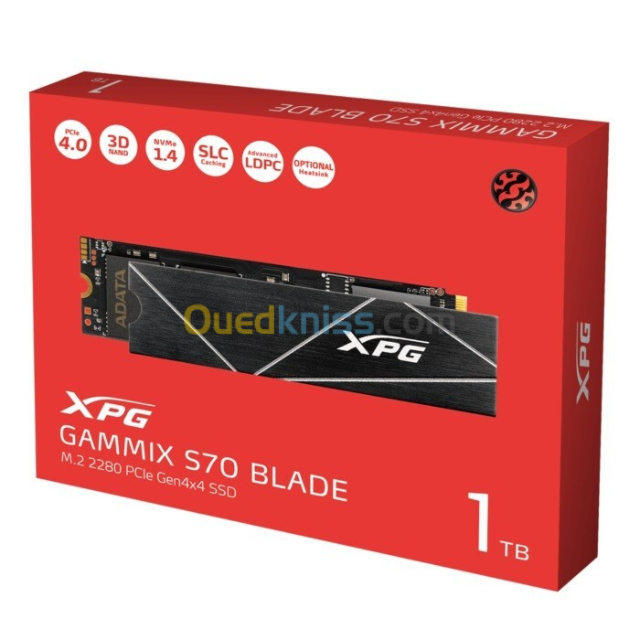 SSD NVME XPG 1TO GAMMIX S70 BLADE GEN4 7400MB/S