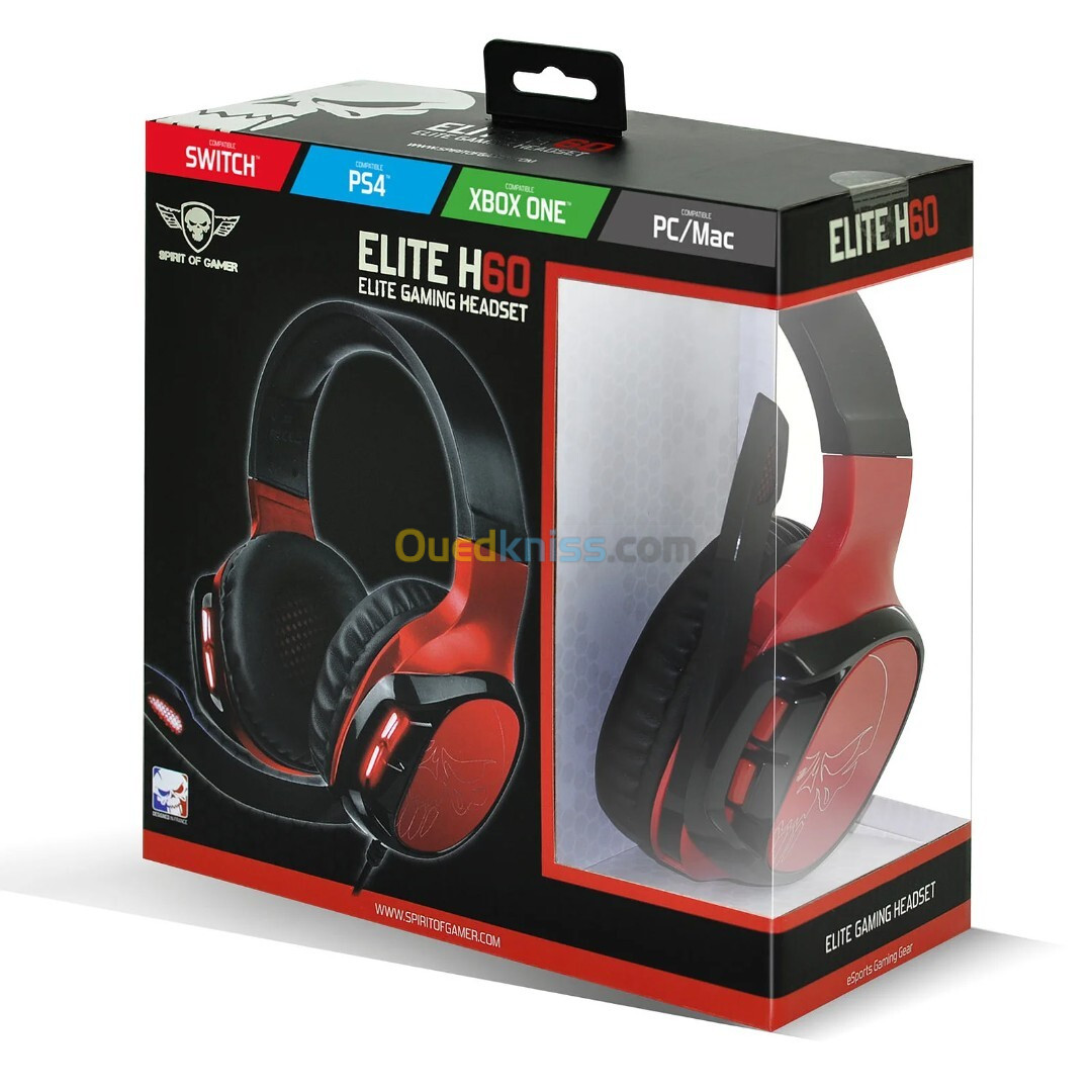 CASQUE SPIRIT OF GAMER ELITE H60 PC / PS4 / XBOX