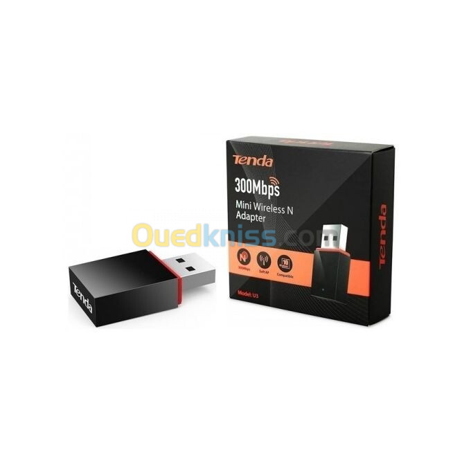 CLE WIFI USB 11N TENDA 300MBPS U3