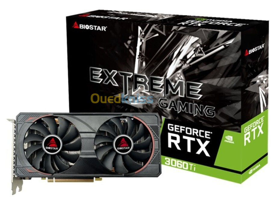 CARTE GRAPHIQUE BIOSTAR NVIDIA GEFORCE RTX3060 TI 8GB GDDR6