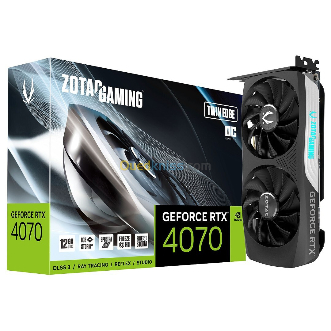 ZOTAC GEFORCE RTX 4070 TWIN EDGE OC 12 GO GDDR6X 