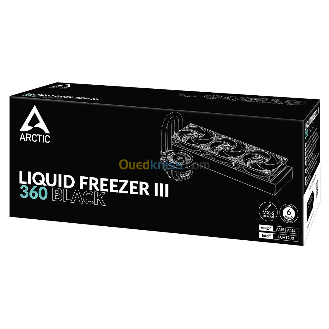 WATERCOOLING ARCTIC LIQUID FREEZER III 360 ARGB BLACK LGA1700 & AM5