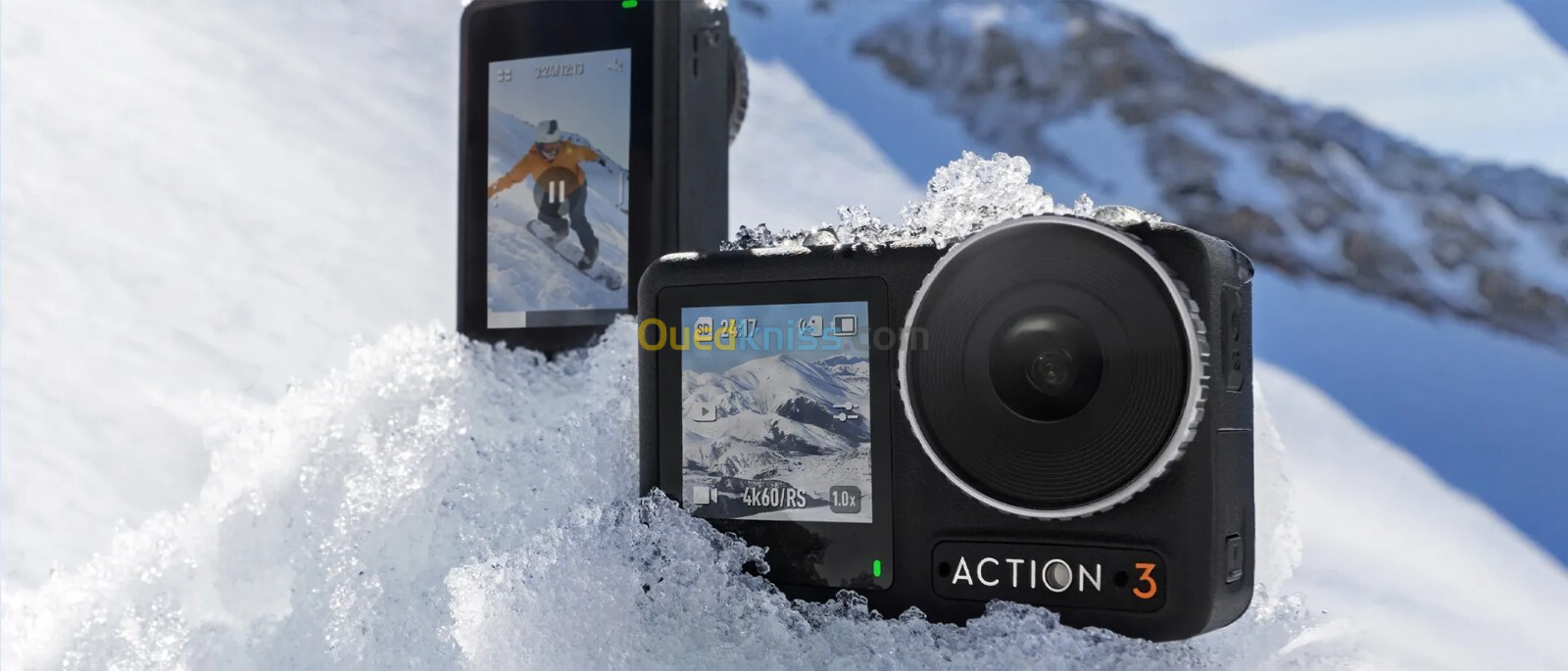 Dji Osmo Action 3 Camera sport d'action étanche Adventure combo - Vidéo en UHD 4K-120 ips 