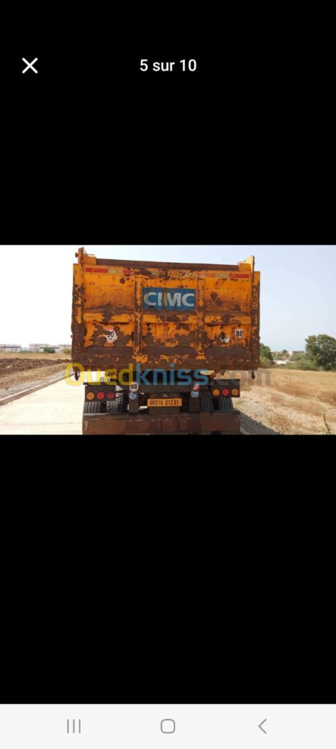 benne remorque cmc tracteur routier 2012