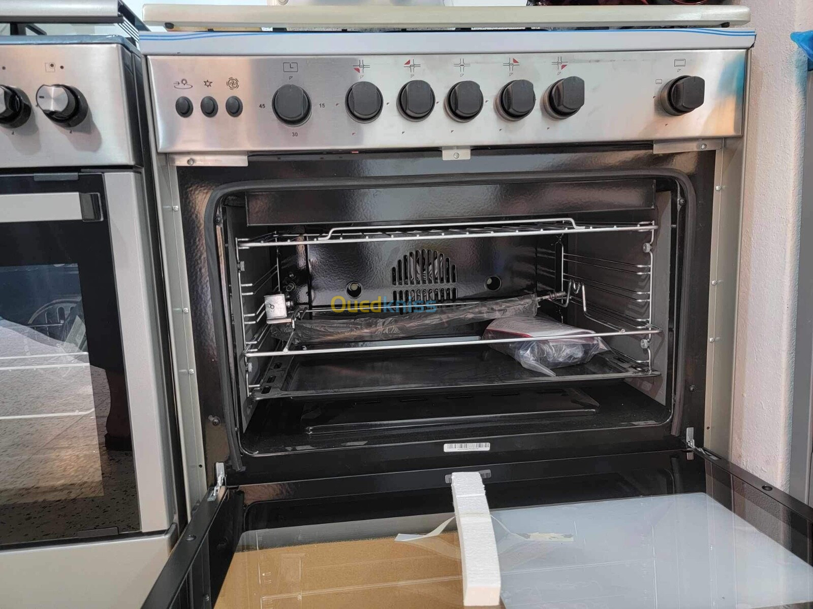 PROMO Cuisinière MAXWELL 5Feux Inox 80Cm 52000Da