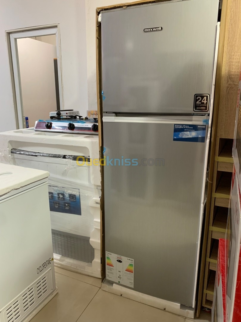 Réfrigérateur Maxwell 410L Defrost 54000Da/ 440L 72000Da Nofrost Inox