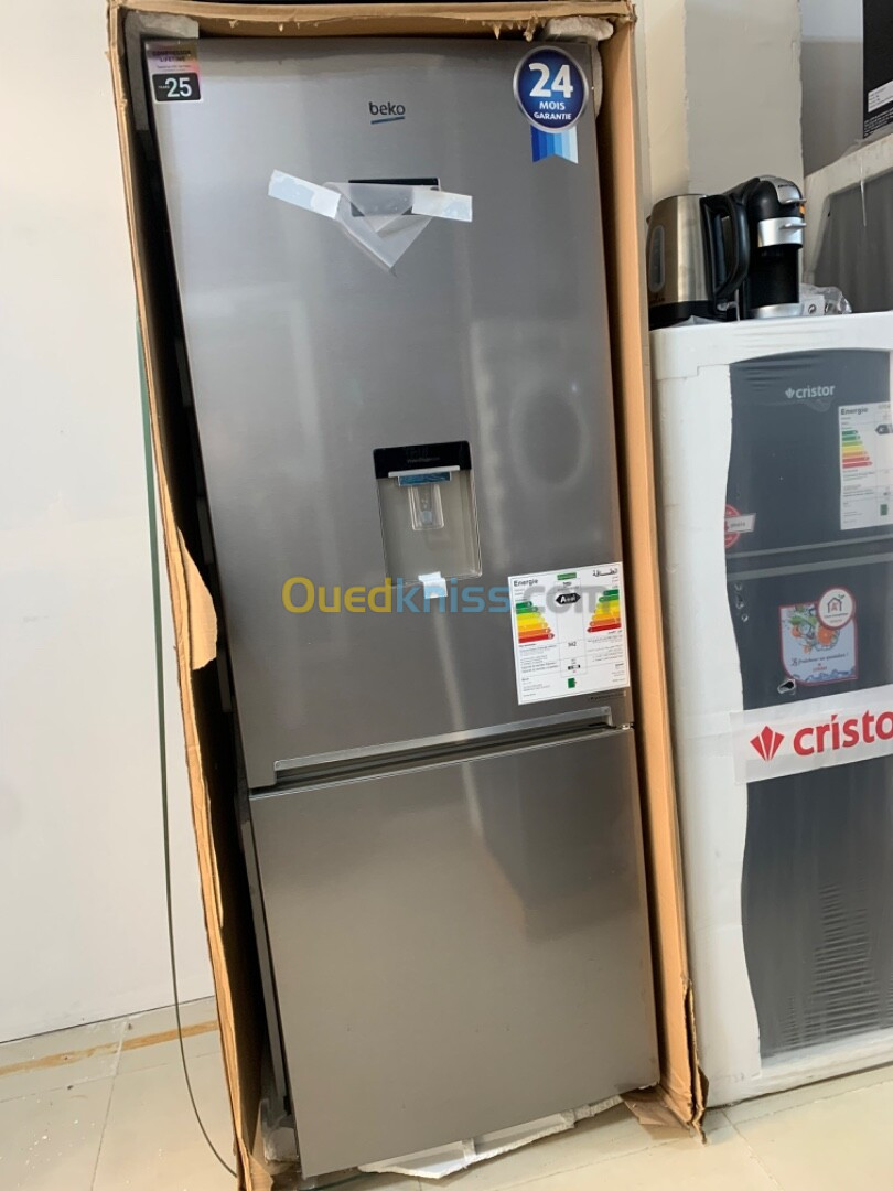 Réfrigérateur 620L BEKO Combiné Nofrost Inox 155000Da