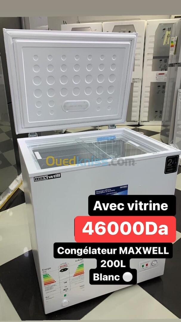 PROMO Congélateur Horizontal MAXWELL 150L 38000Da/ 200L 46000Da/ 380L 51000Da