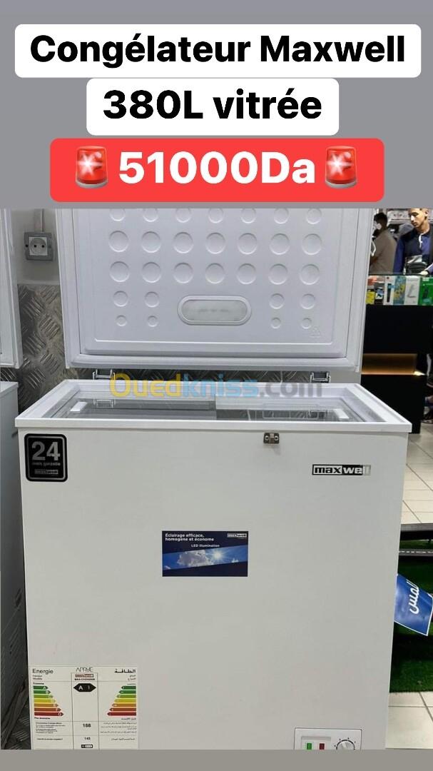 PROMO Congélateur Horizontal MAXWELL 150L 38000Da/ 200L 46000Da/ 380L 51000Da