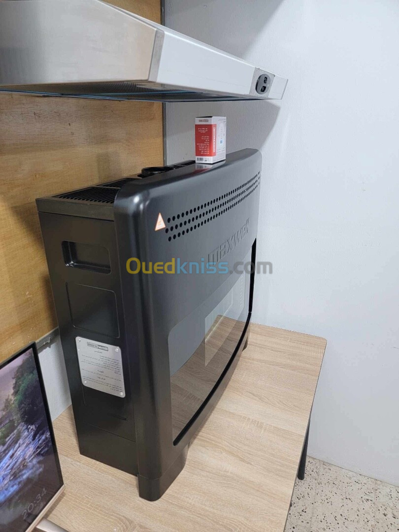 PROMO Chauffage à gaz Maxwell 12kw 30000Da/ 14kw 40000Da Noir avec détecteur de Co2