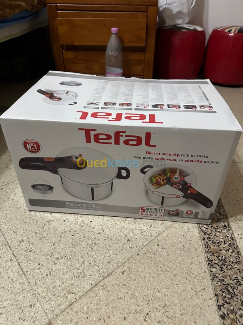 Cocotte minute tefal 6litres en acier inoxydable venu de France 