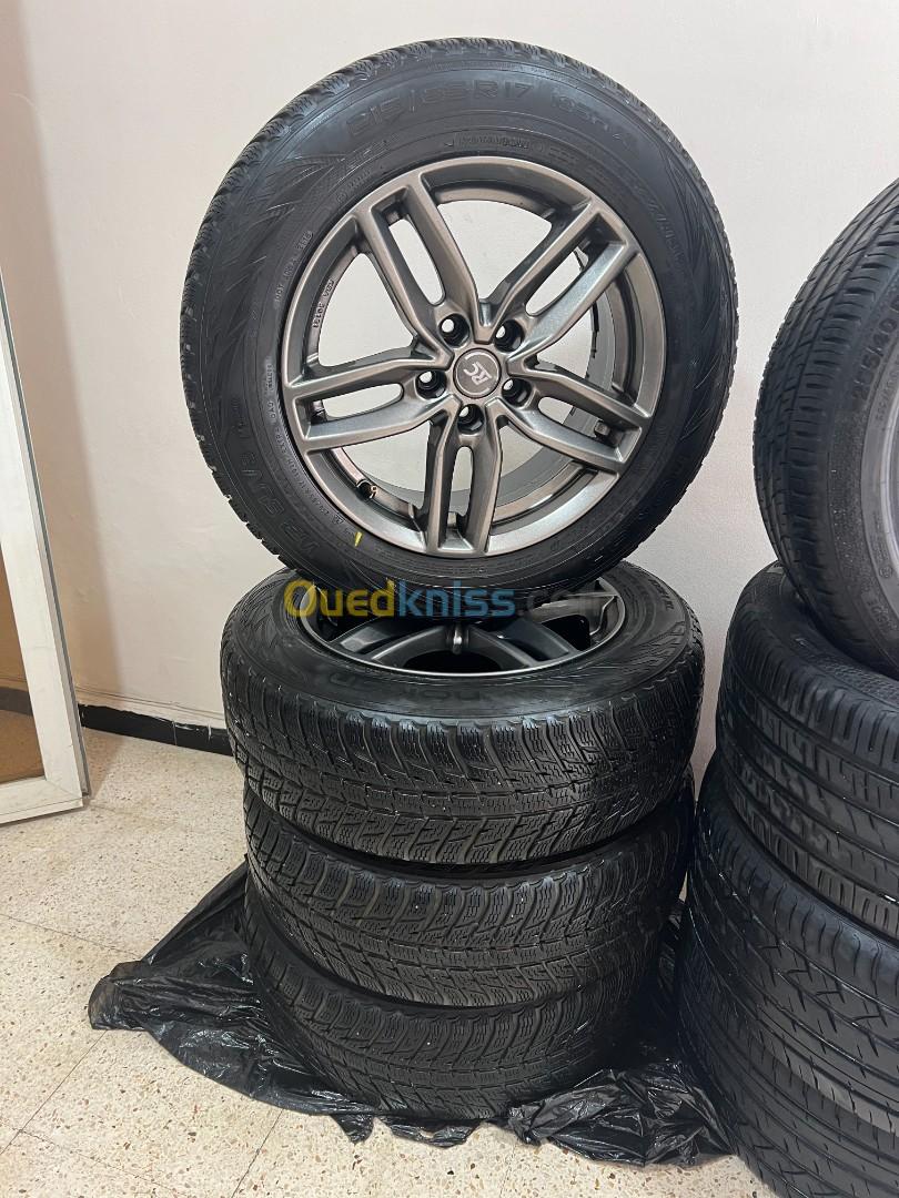 4 Roues completes 215/65 R17 pour VW Tiguan / SKODA / AUDI