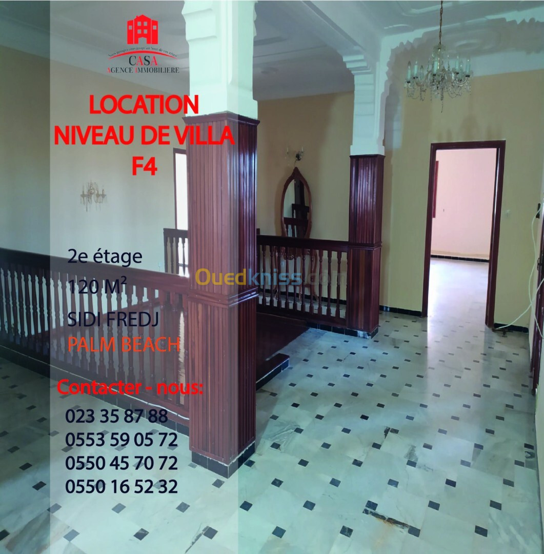 Location Niveau De Villa F4 Alger Staoueli