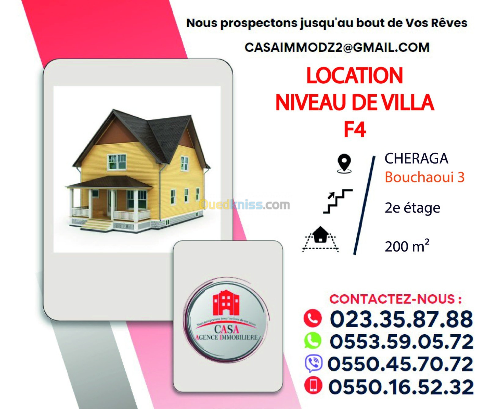 Location Niveau De Villa F4 Alger Cheraga